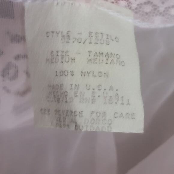 NEW Deadstock Vintage 70’s Chiffon Sheer Boudoir Pin Up Cover Nightie - Picture 7 of 9